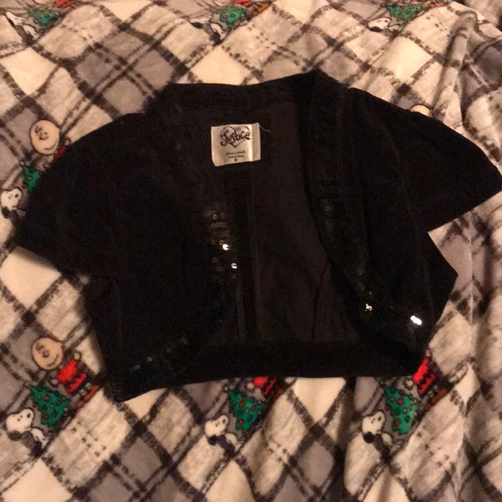 Sparkling velvet bolero